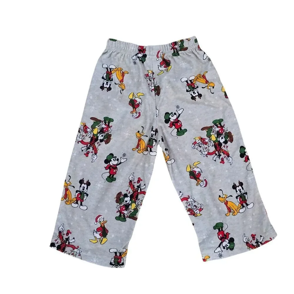 Disney Mickey Mouse & Family 2 Piece Button Down Pajamas Size 24 Months‎